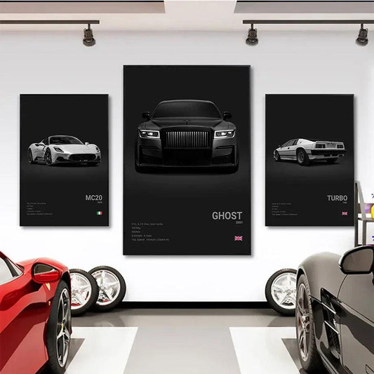 Transform Your Space with Stunning Car Posters & Wall Art