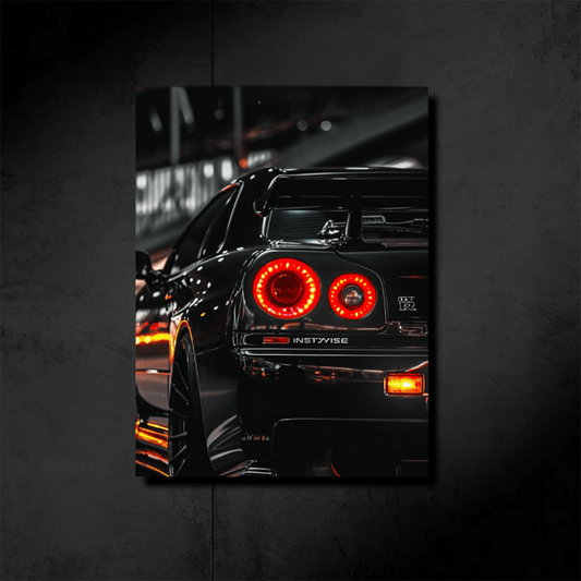Neon Nissan GTR R35 Nismo