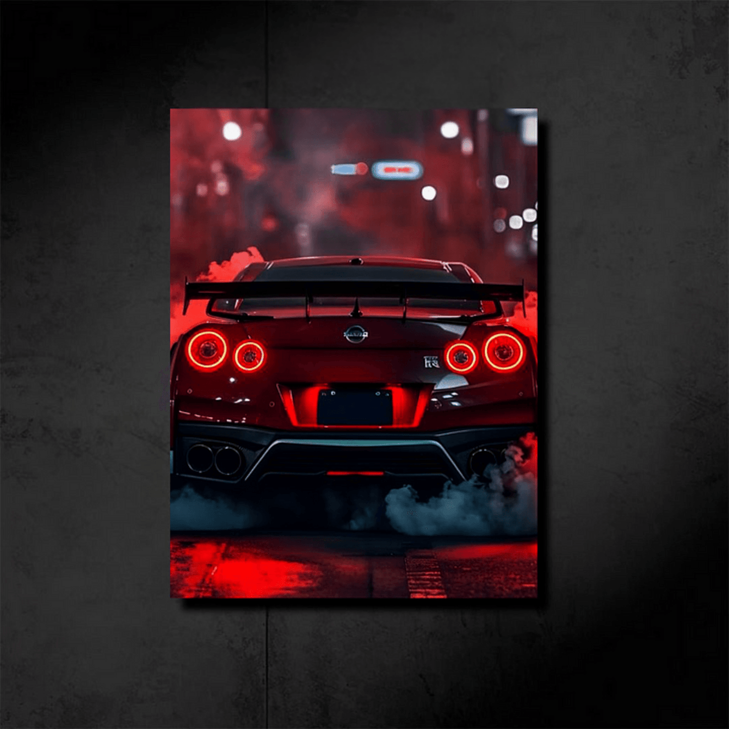 Neon Nissan GTR R35 Nismo