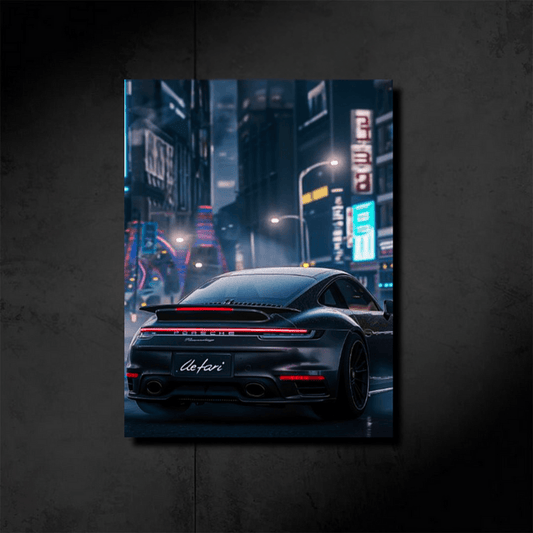 Neon Porsche Carrera
