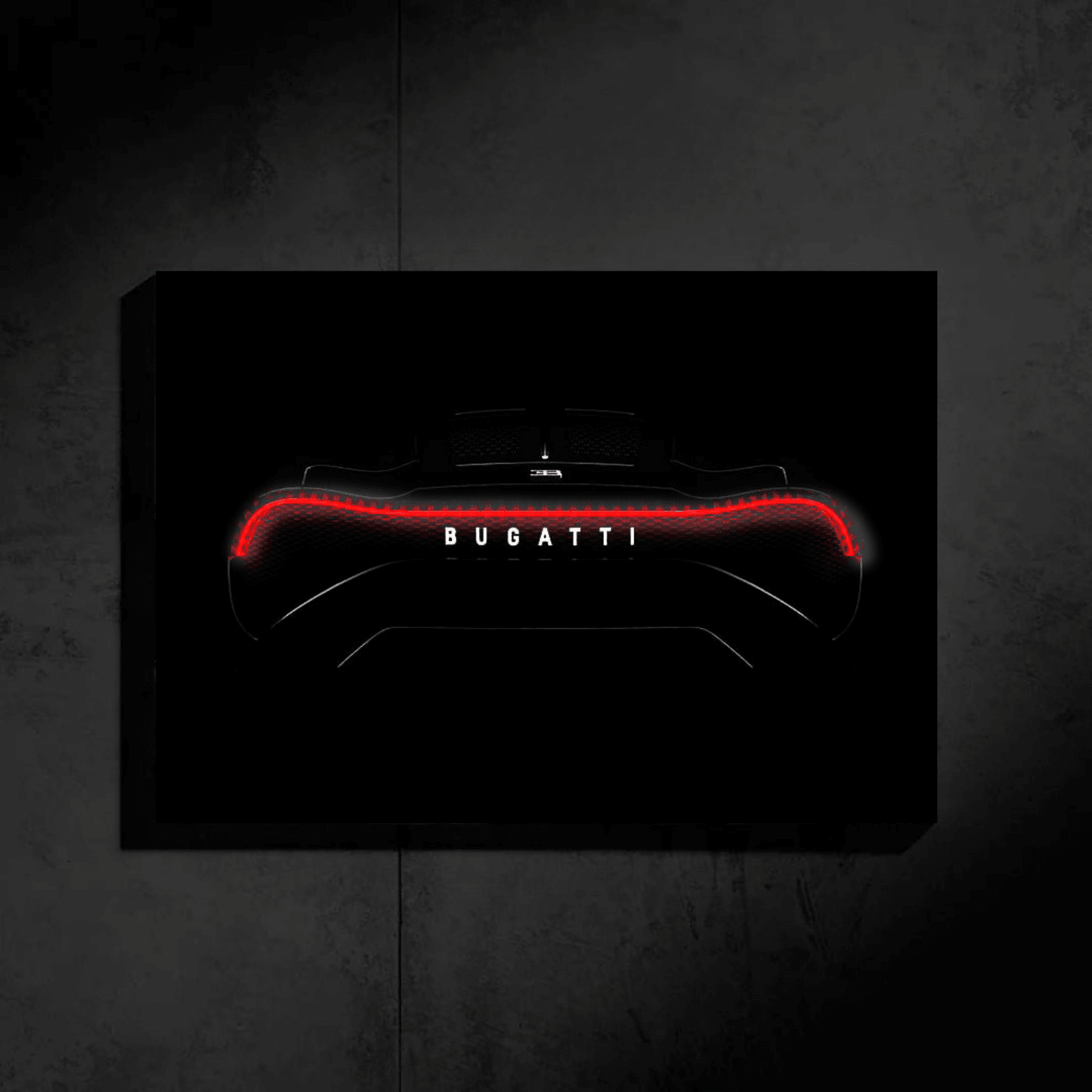 Neon Bugatti Voiture Noire