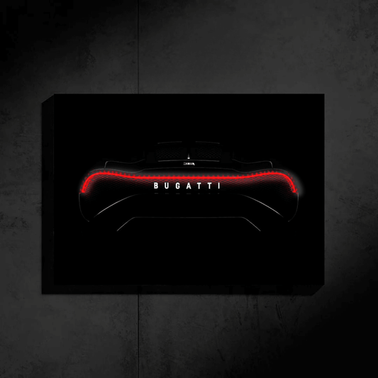 Neon Bugatti Voiture Noire