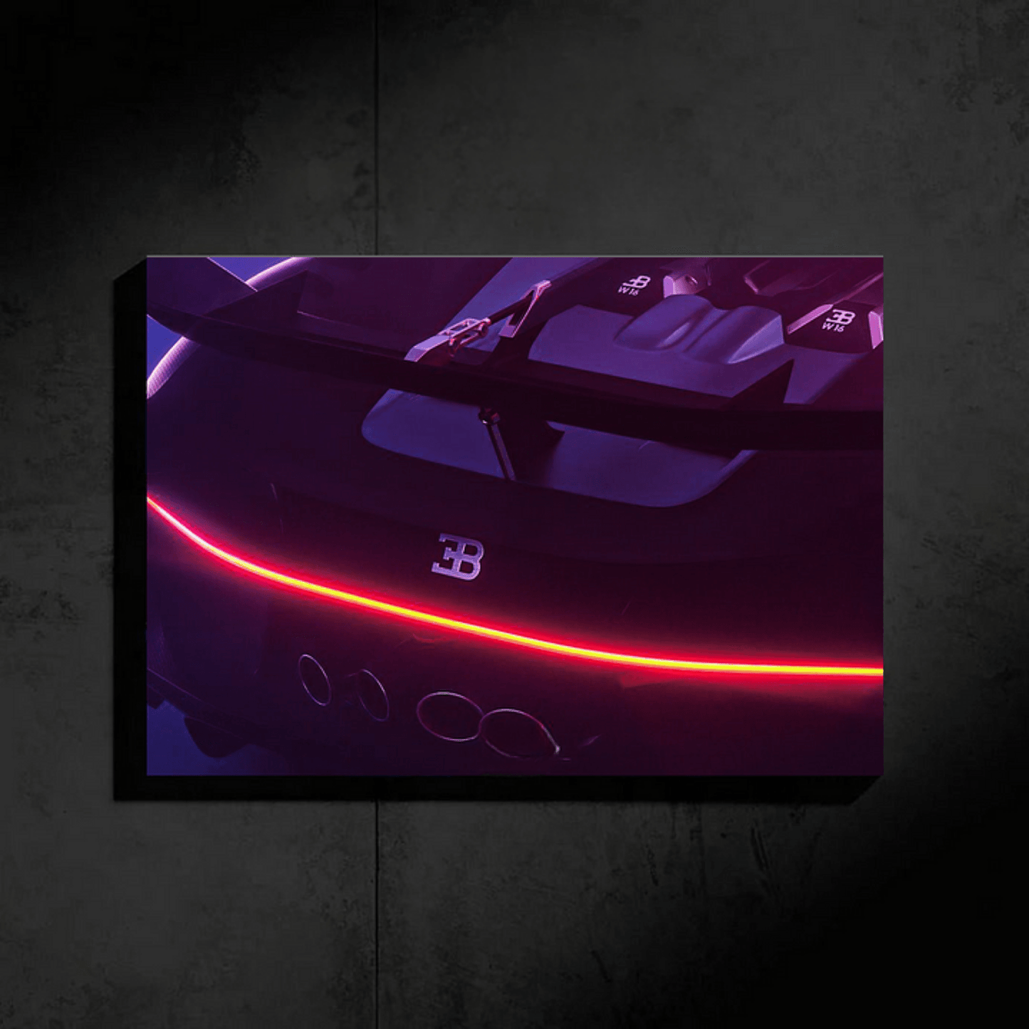 Neon Bugatti Chiron Sport