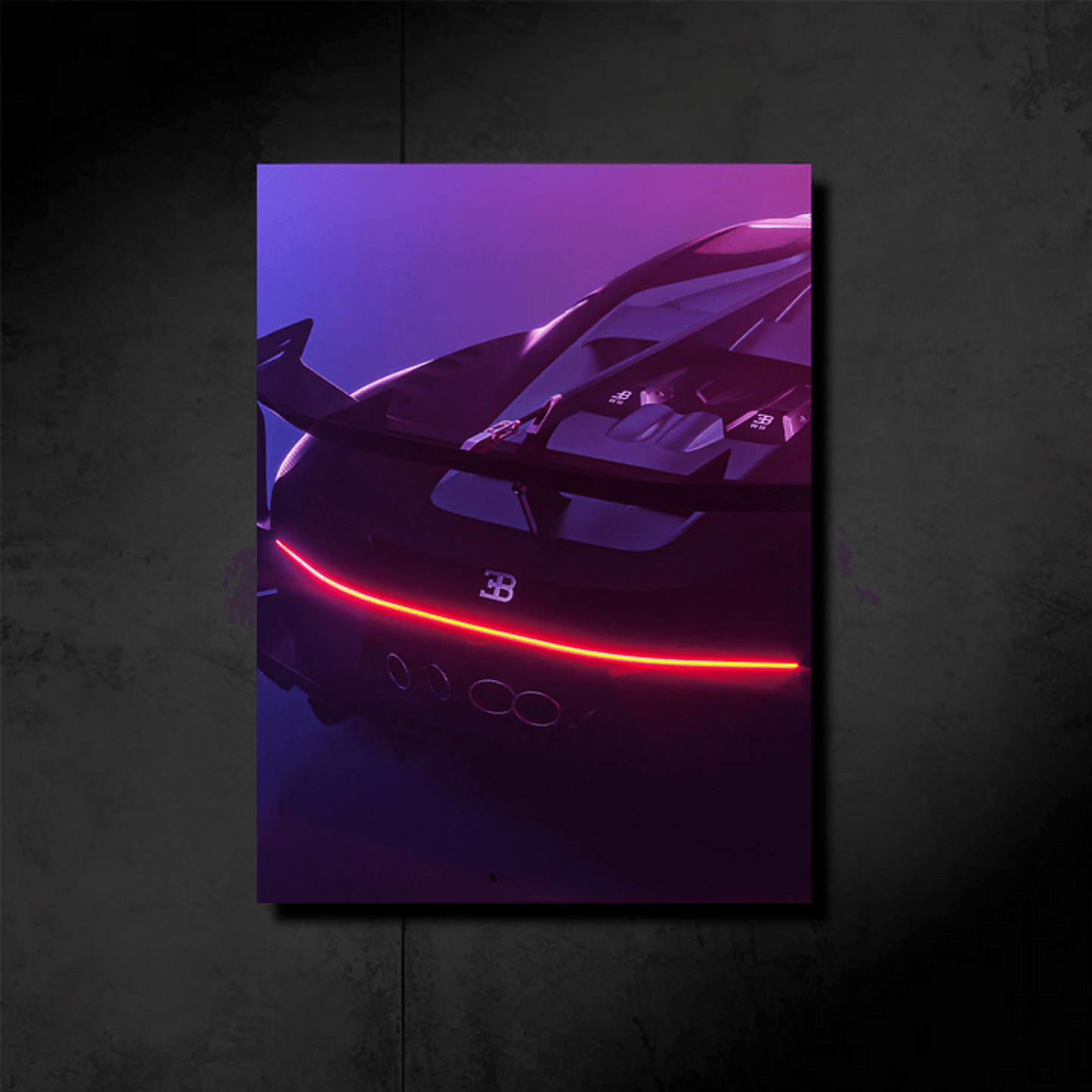 Neon Bugatti Chiron Sport