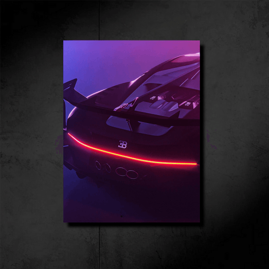 Neon Bugatti Chiron Sport