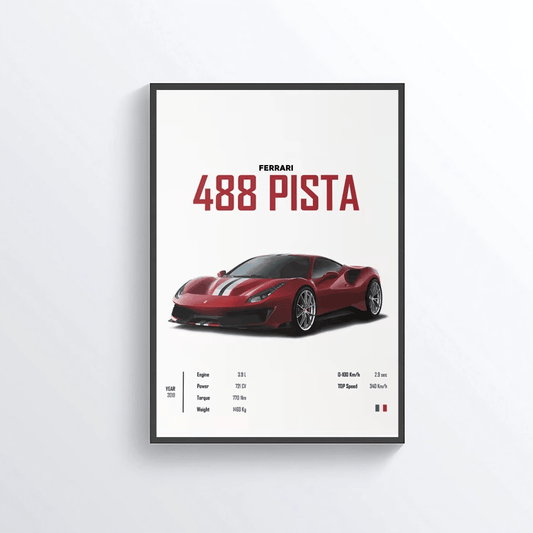 Ferrari 488 Pista colored