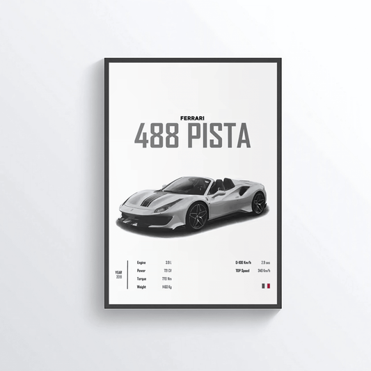 Ferrari 488 Pista colored