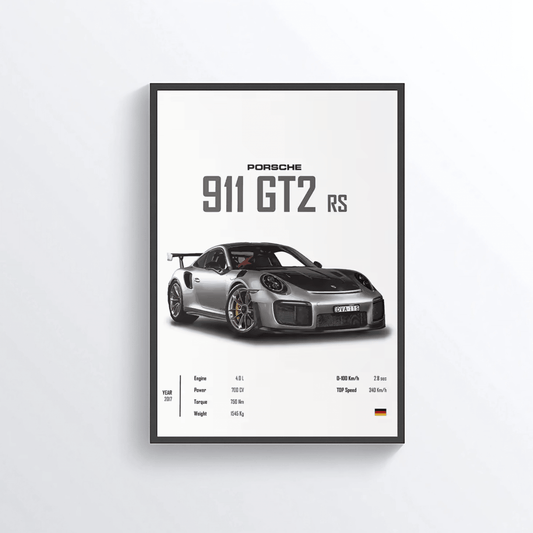 Porsche 911 GT2rs colored