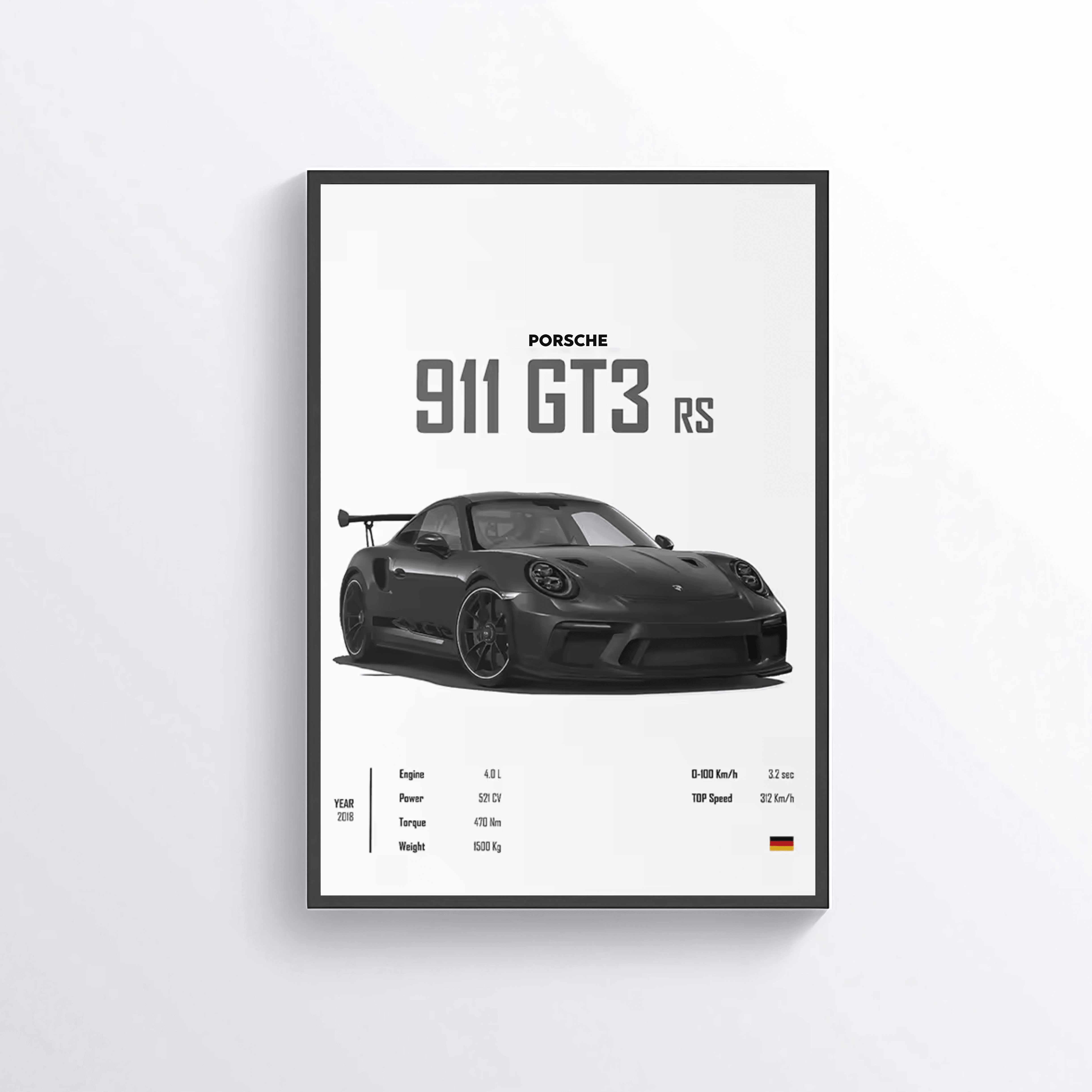 Porsche 911 GT3rs colored