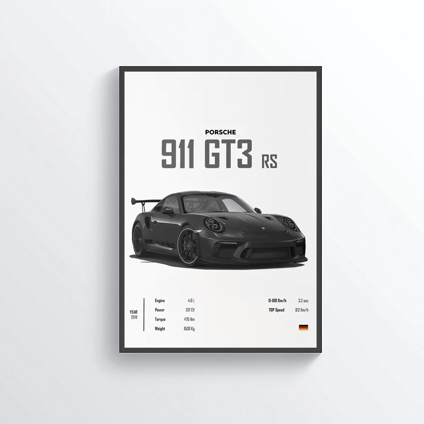 Porsche 911 GT3rs colored