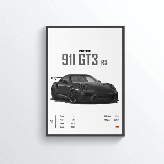 Porsche 911 GT3rs colored