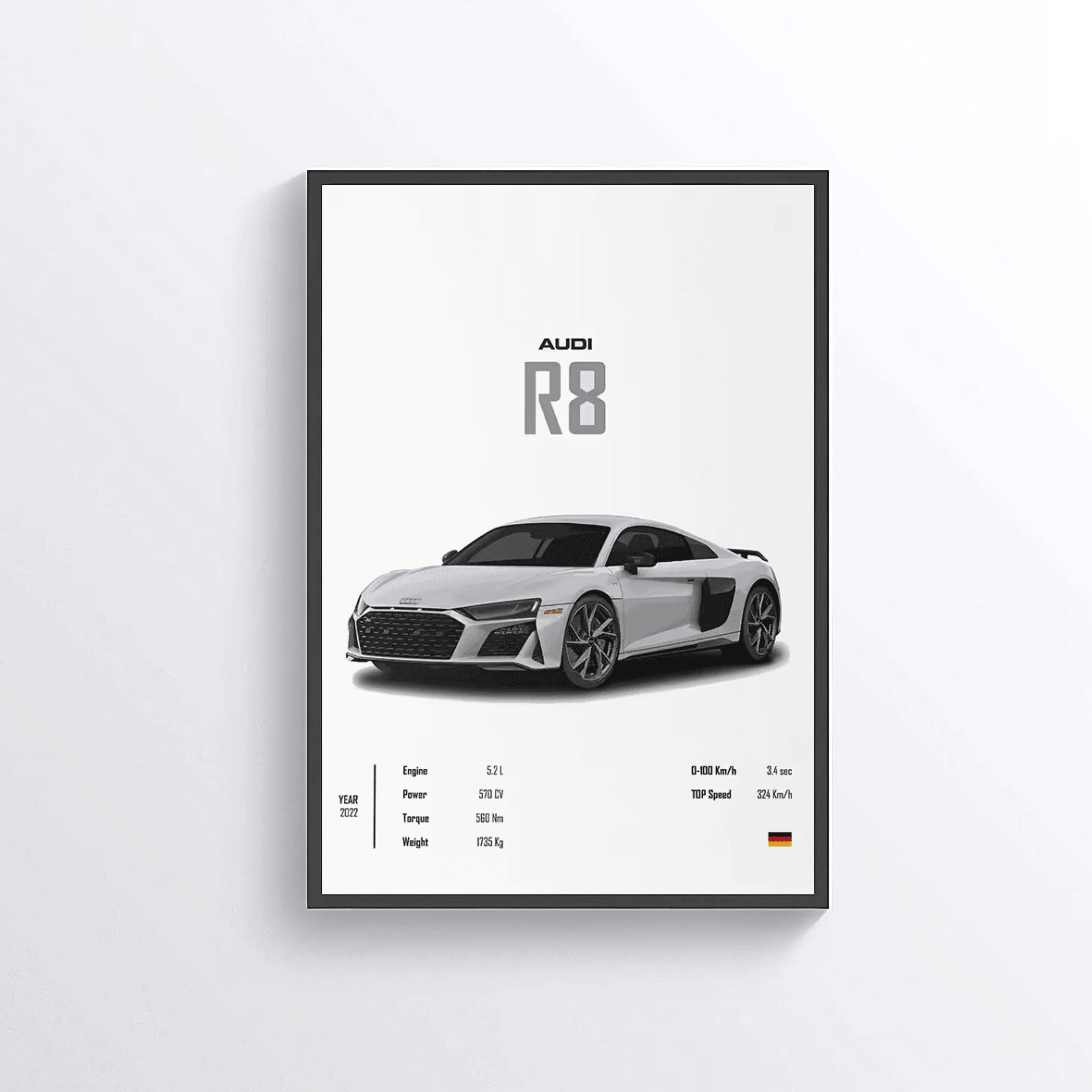 Audi R8 colored