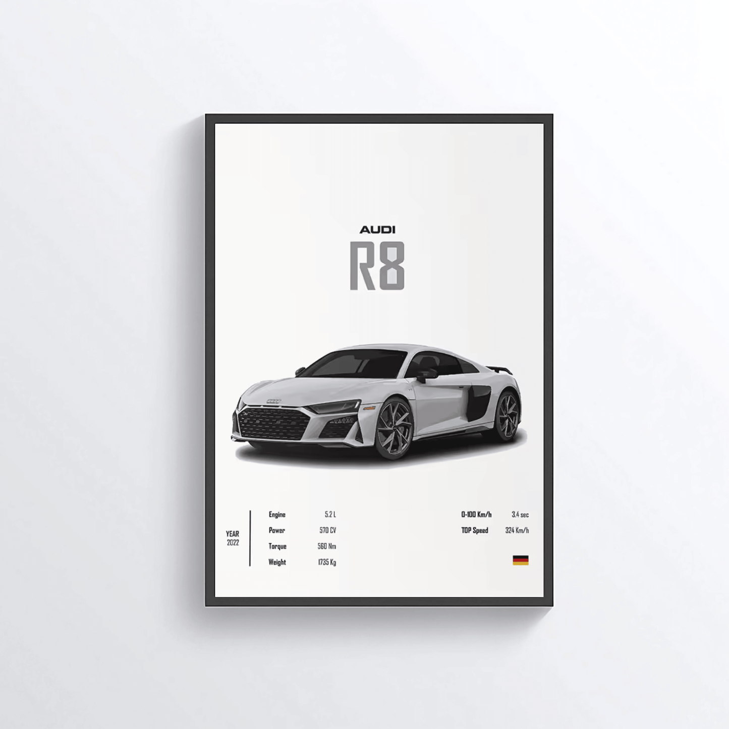 Audi R8 colored