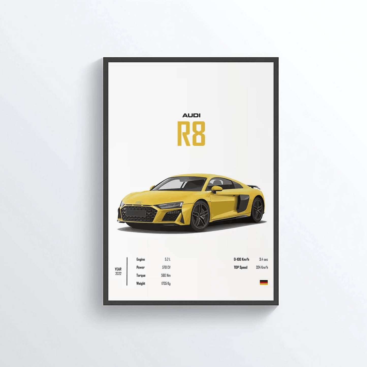 Audi R8 colored