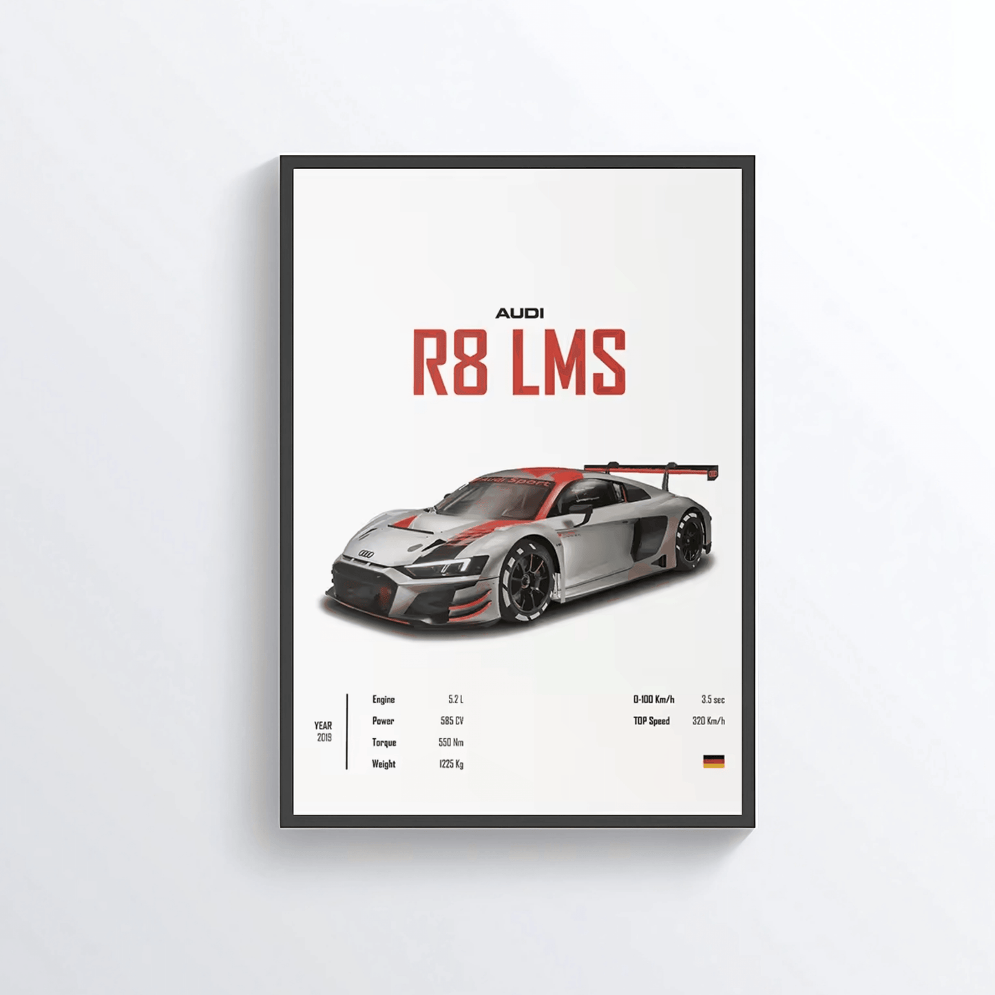Audi R8 LMS colored