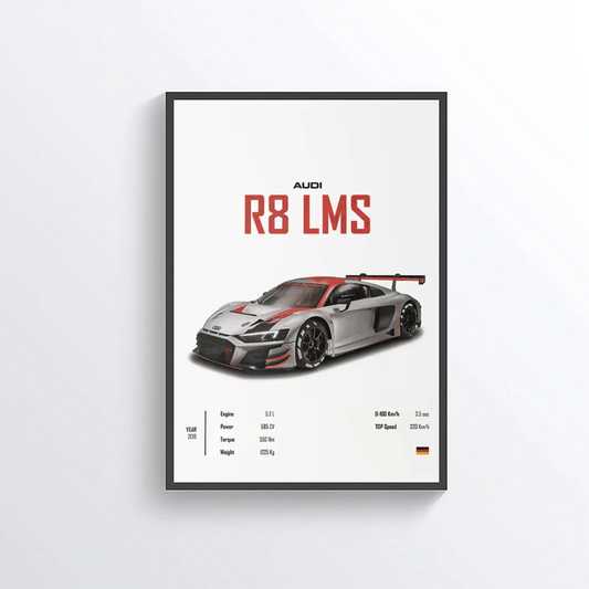 Audi R8 LMS colored