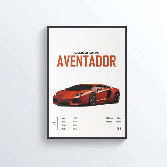 Lamborghini Aventador colored