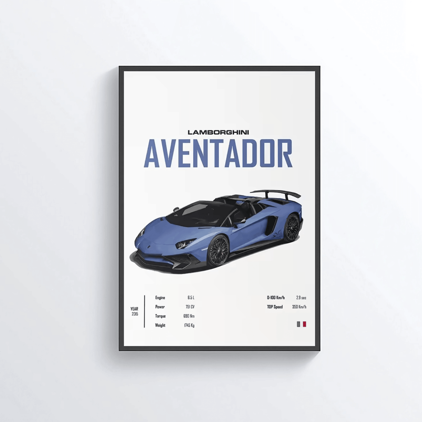 Lamborghini Aventador colored