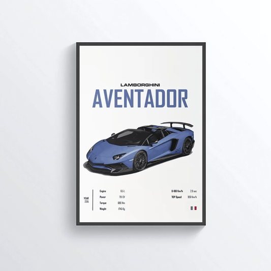 Lamborghini Aventador colored