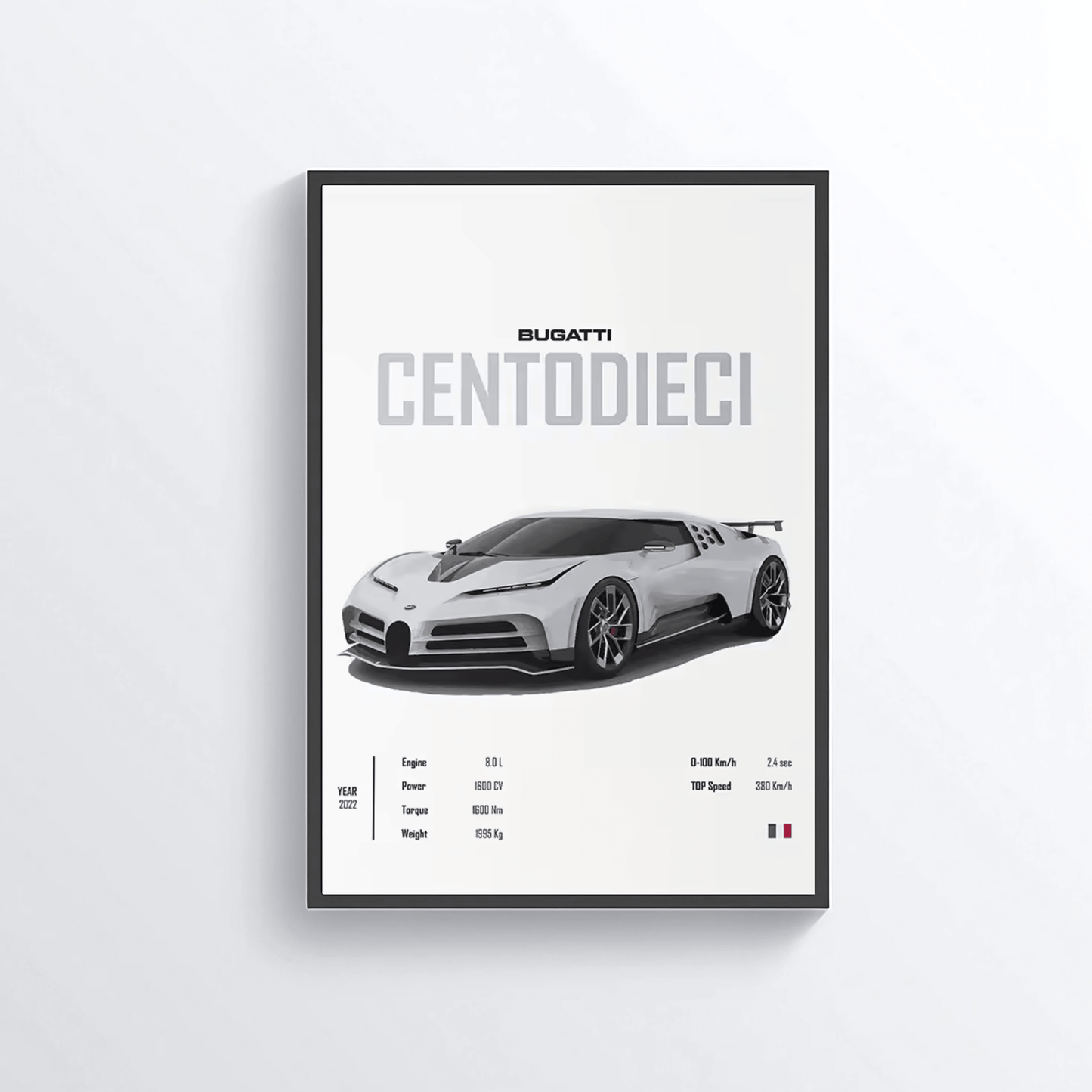 Bugatti Centodieci colored