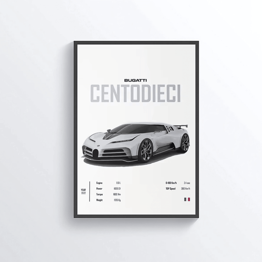 Bugatti Centodieci colored