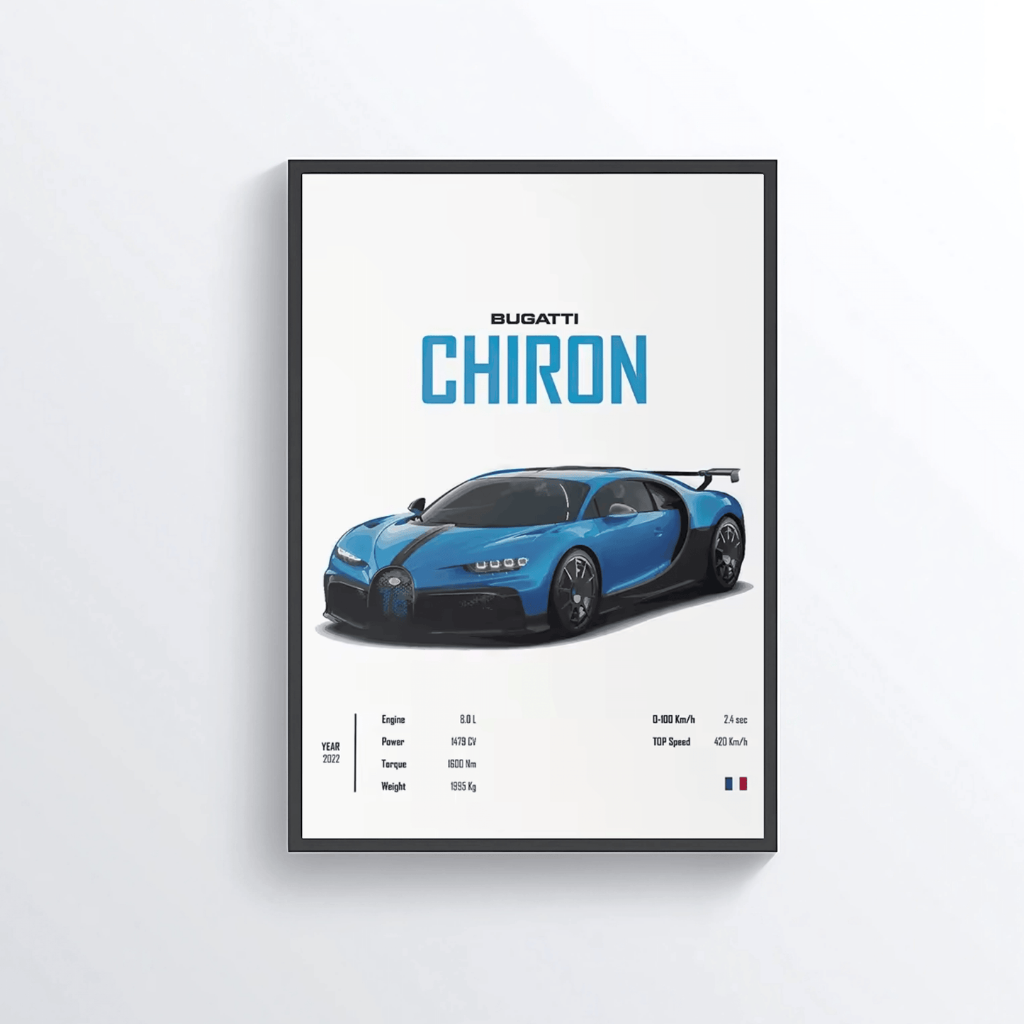 Bugatti Chiron colored