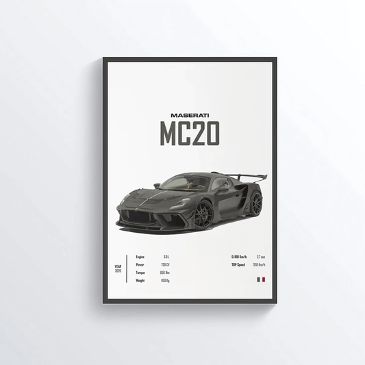 Maserati MC20 colored