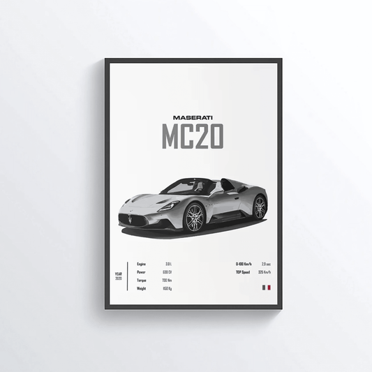 Maserati MC20 colored