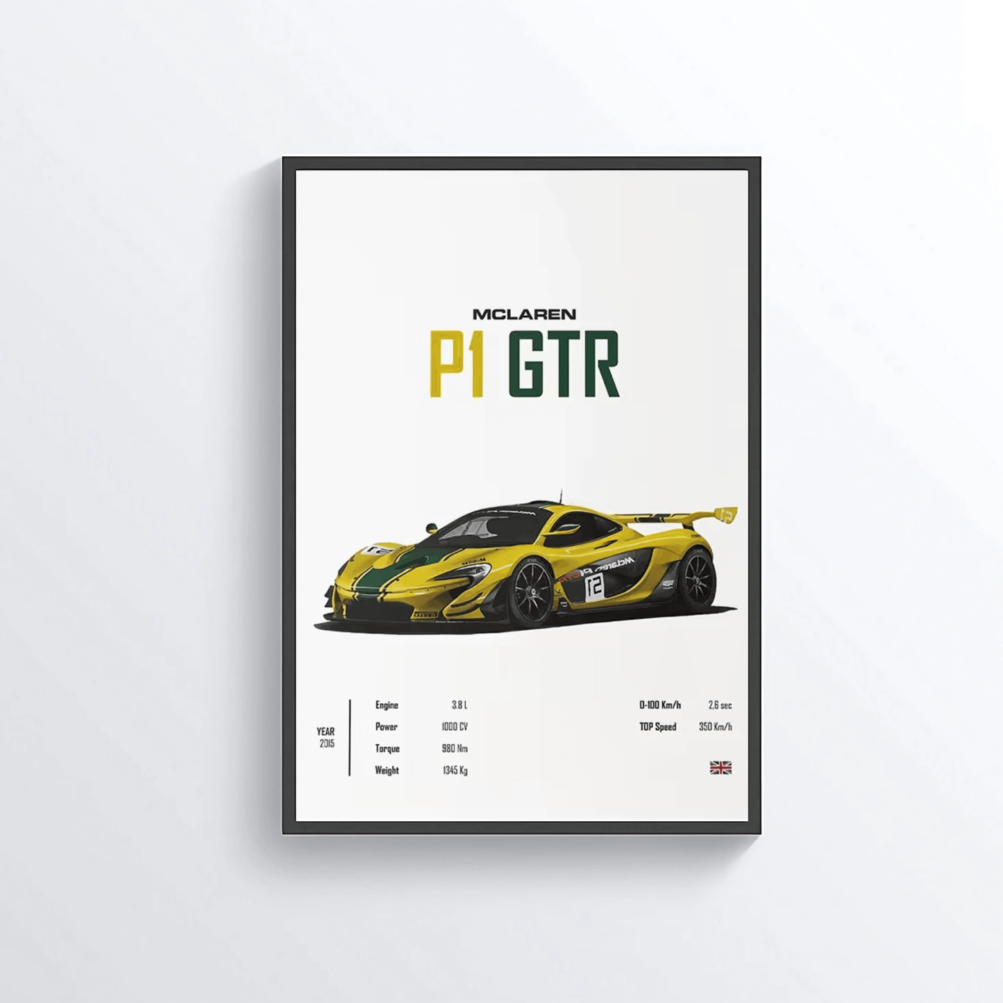 McLaren P1 GTR colored