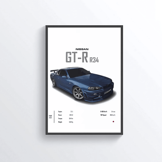 Nissan GT-R R34 colored