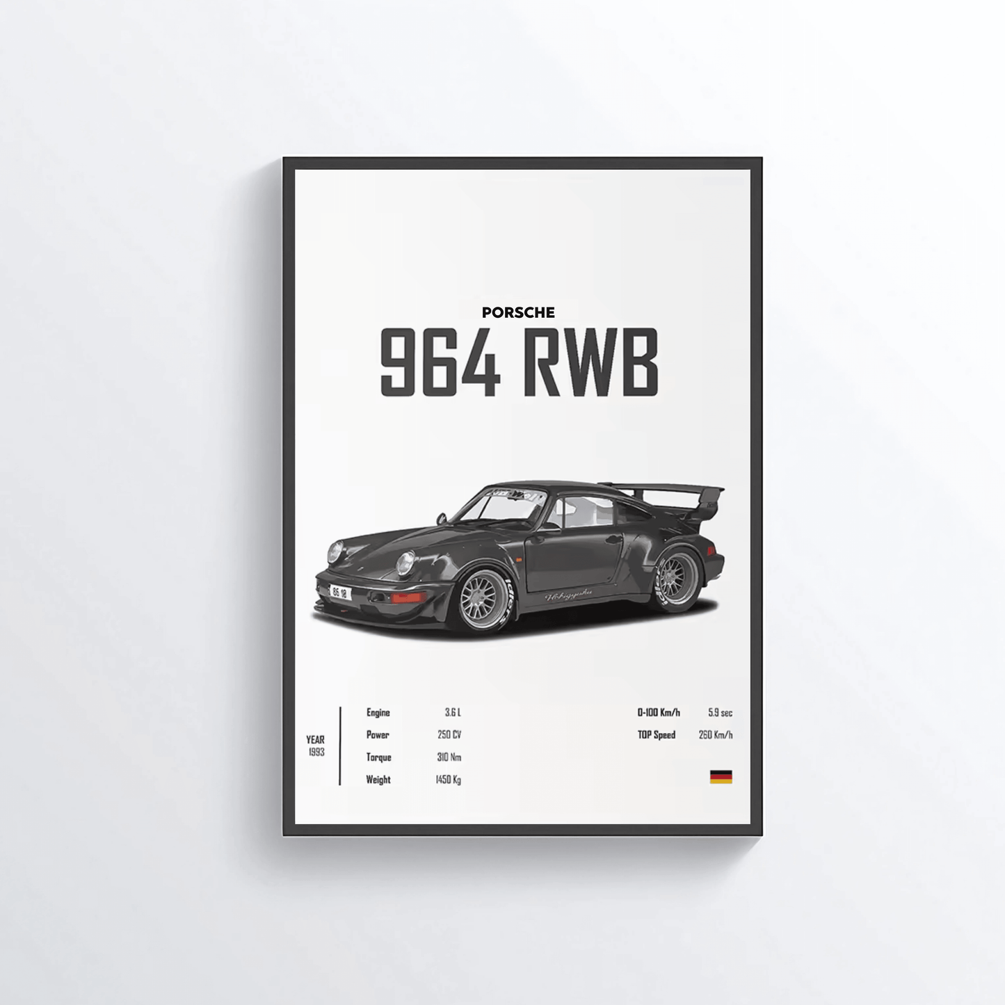 Porsche 964 RWB colored