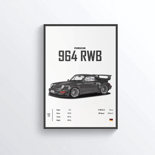 Porsche 964 RWB colored