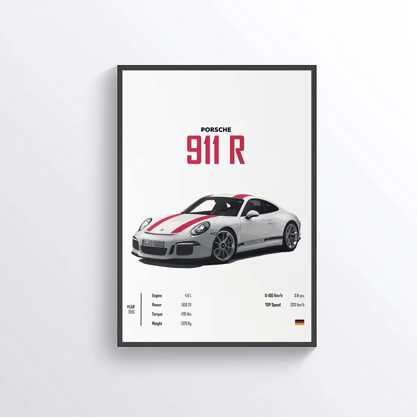 Porsche 911 R colored