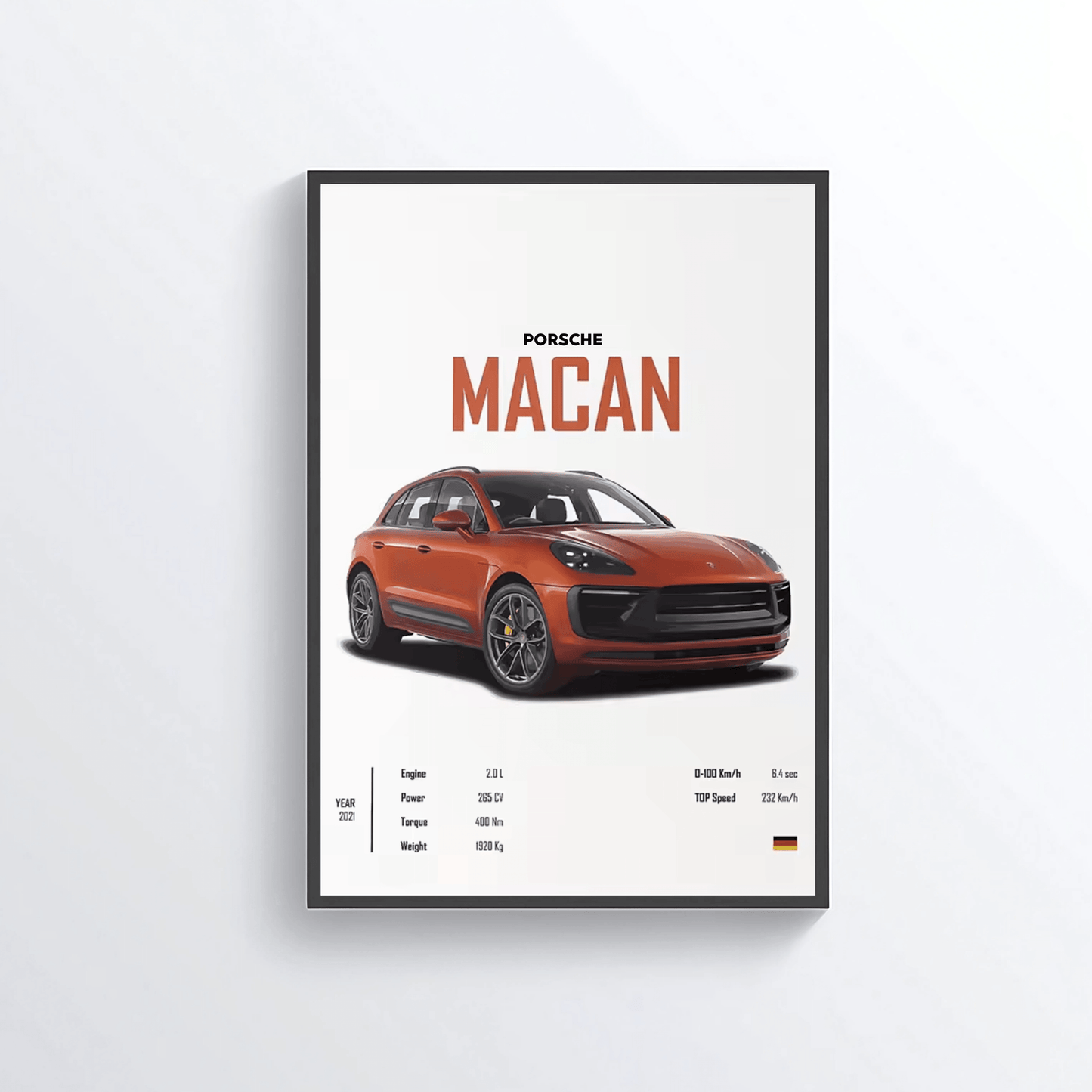 Porsche Macan colored