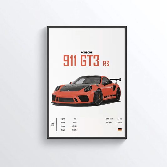 Porsche 911 GT3 RS colored