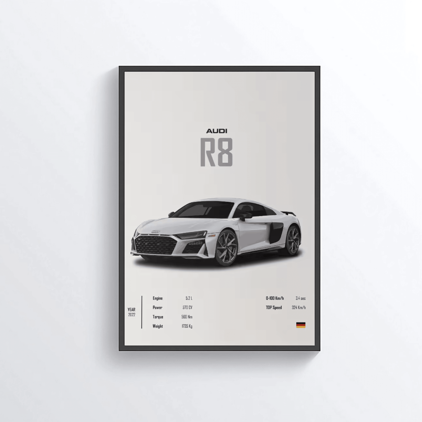 Audi R8 colored