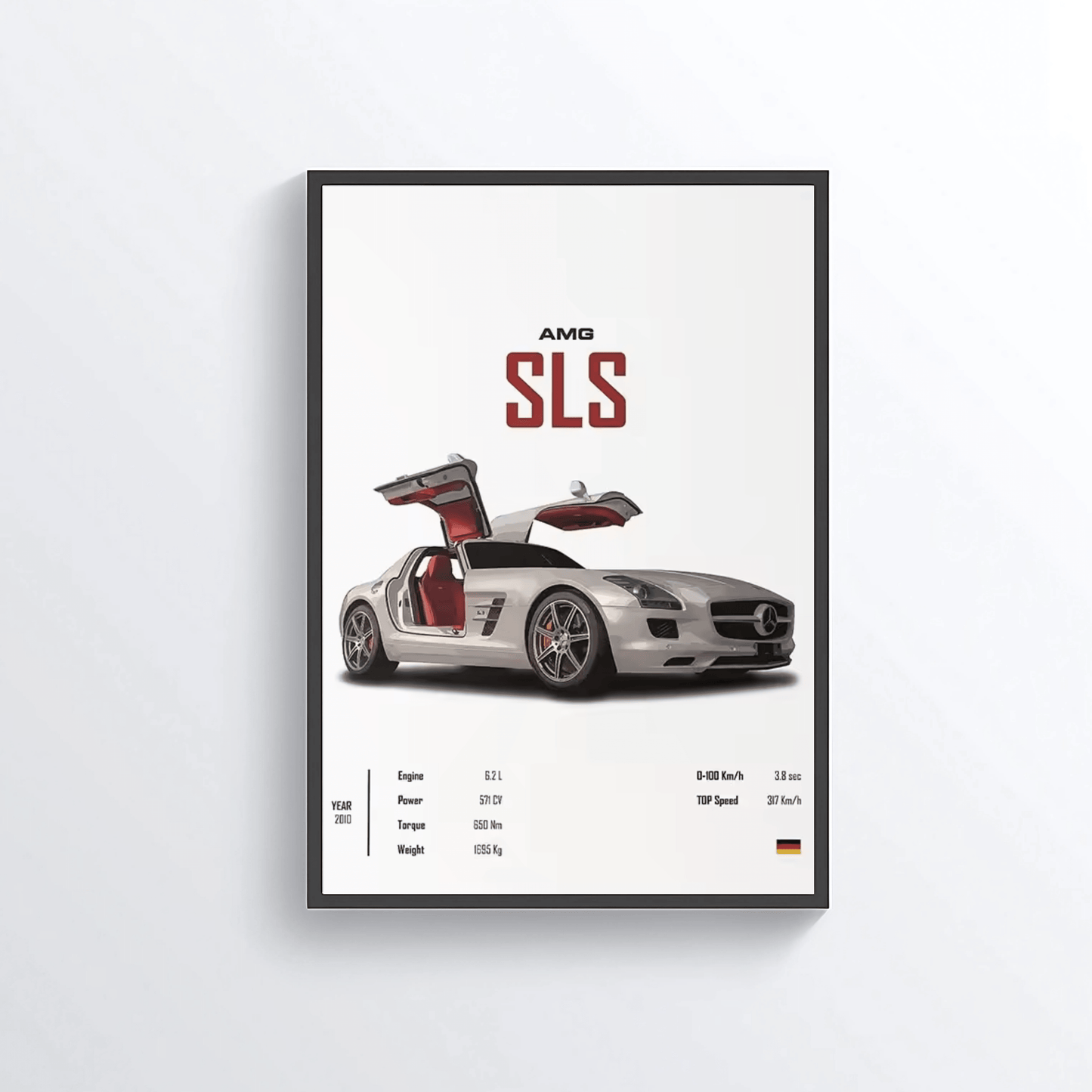 Mercedes SLS colored