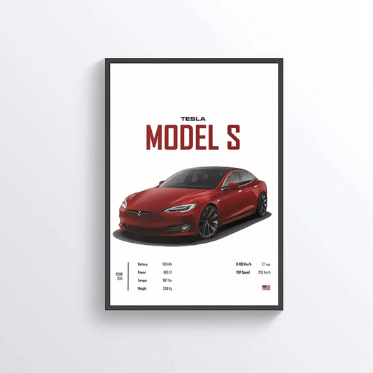 Tesla Model S colored