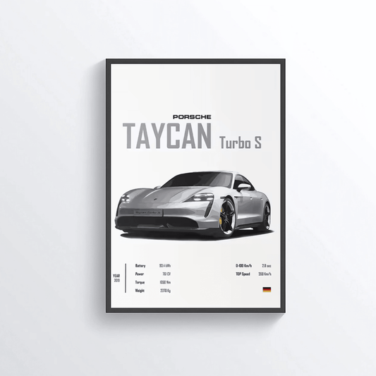Porsche Taycan Turbo S colored