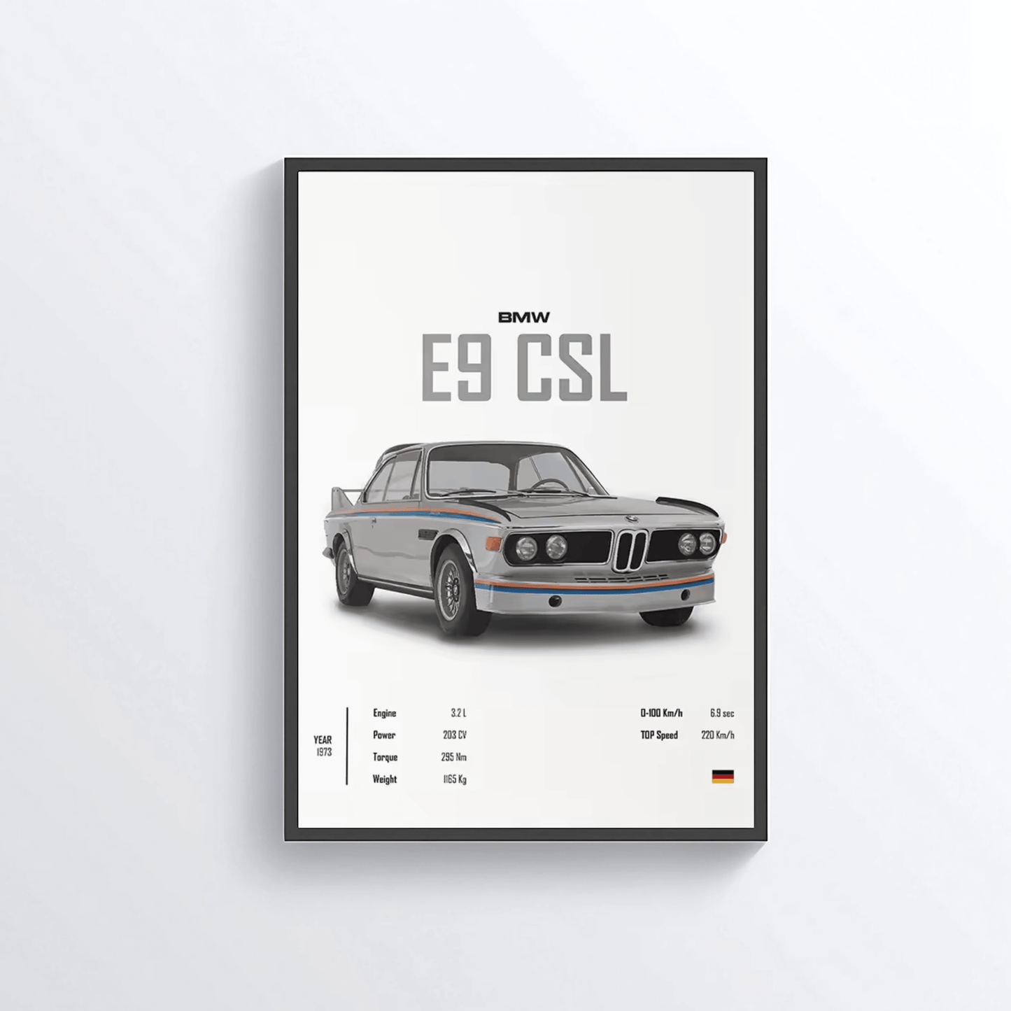 BMW E9 CSL 1973 colored