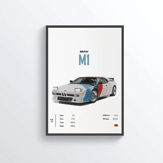 BMW M1 1981 colored