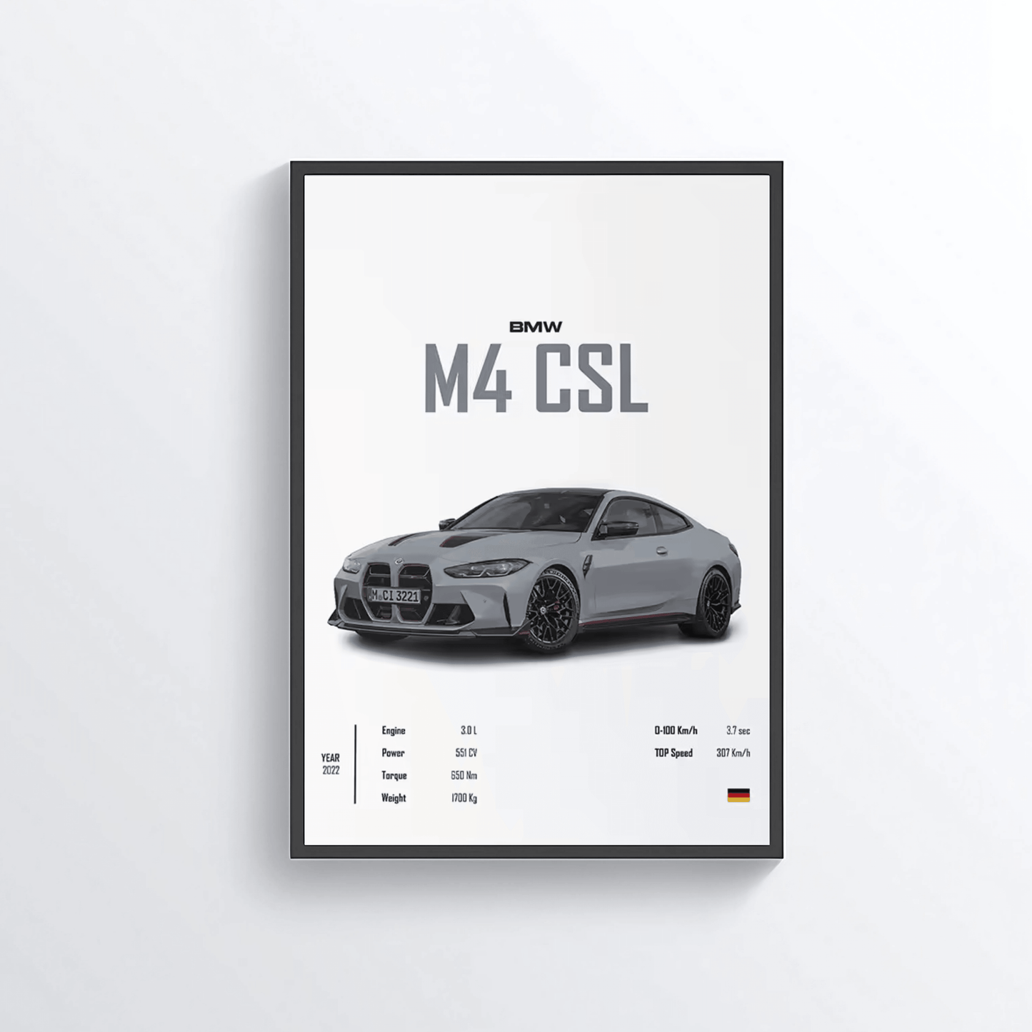 BMW M4 CSL colored