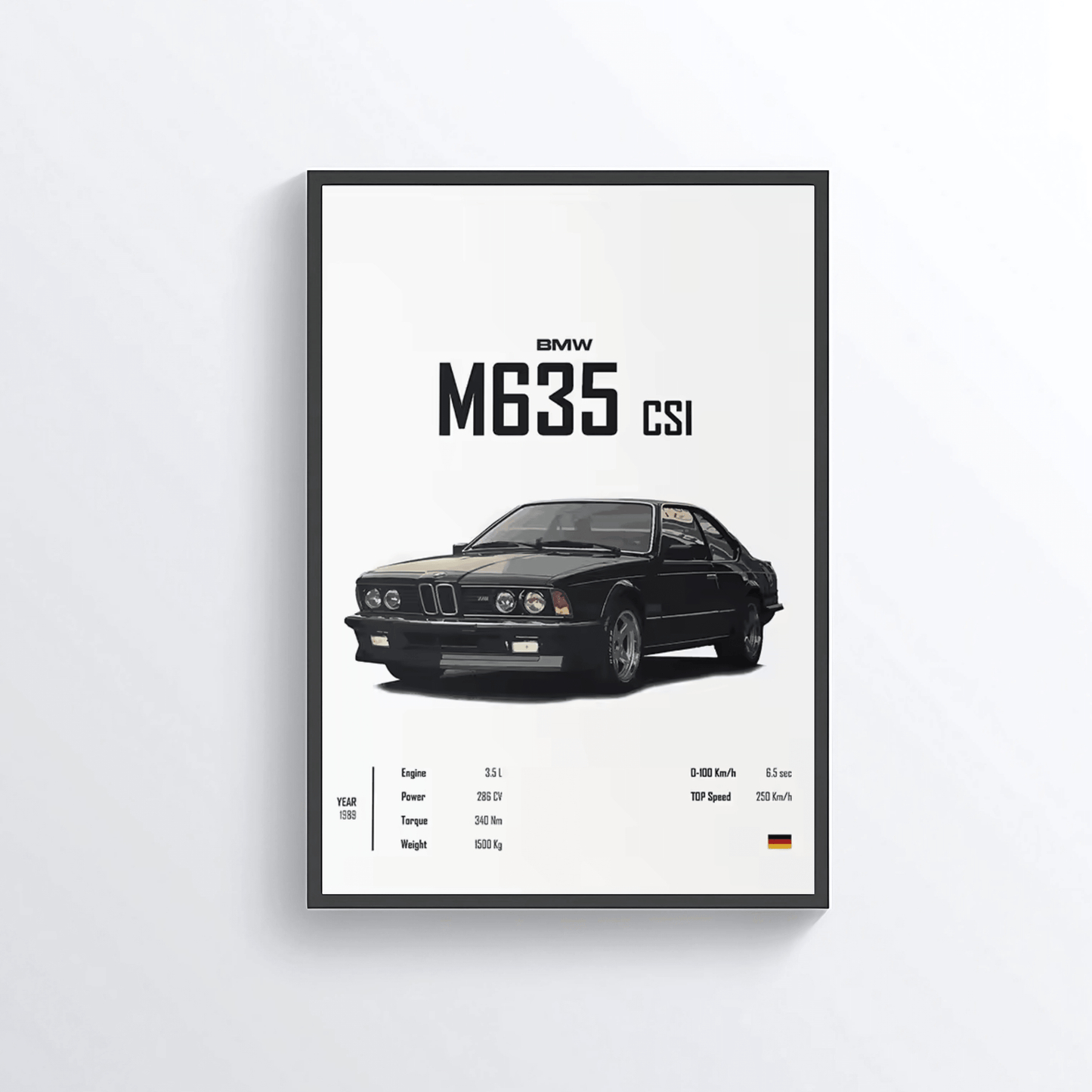 BMW M635 CSI 1989 colored