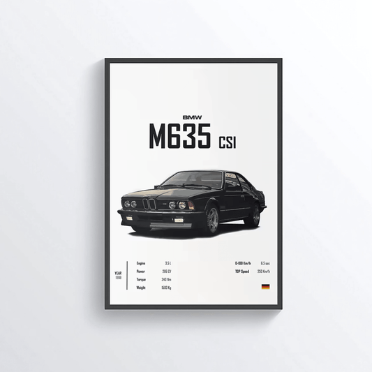 BMW M635 CSI 1989 colored
