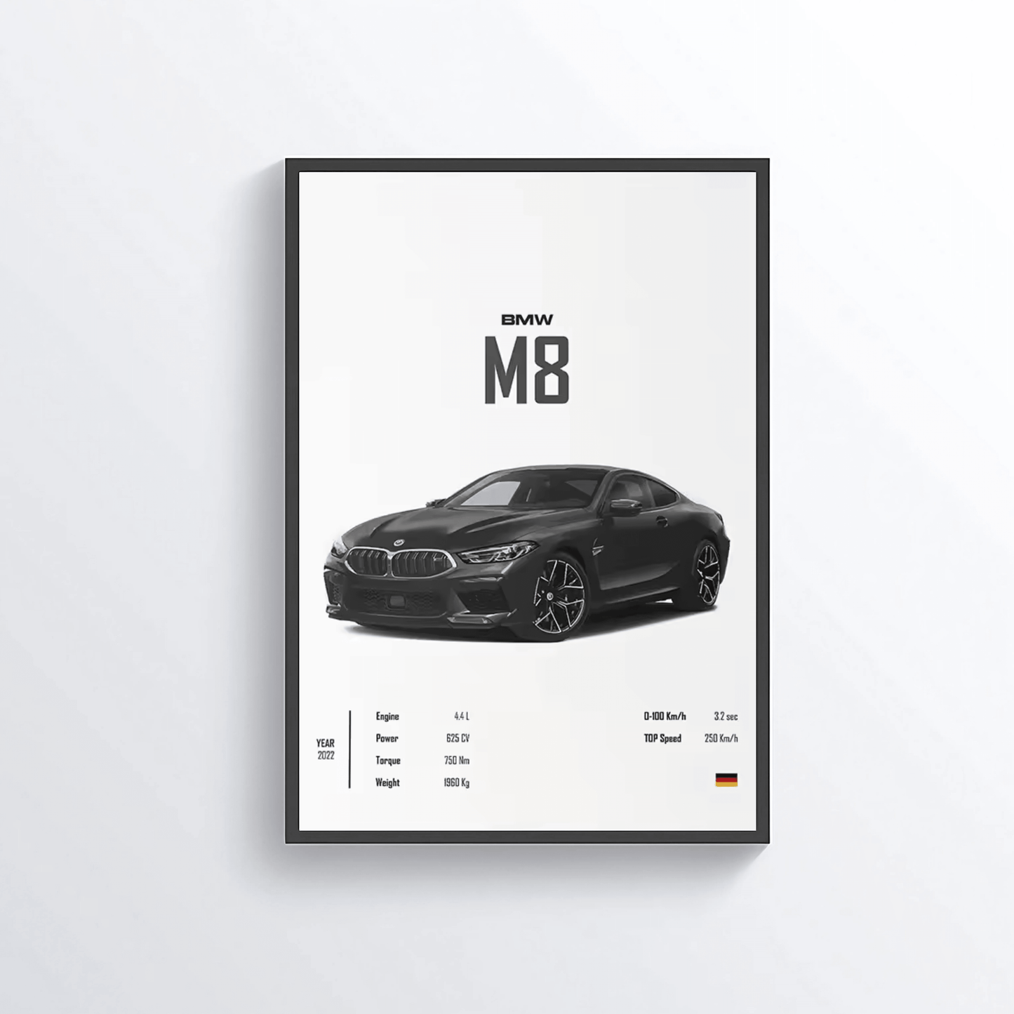 BMW M8 2022 colored