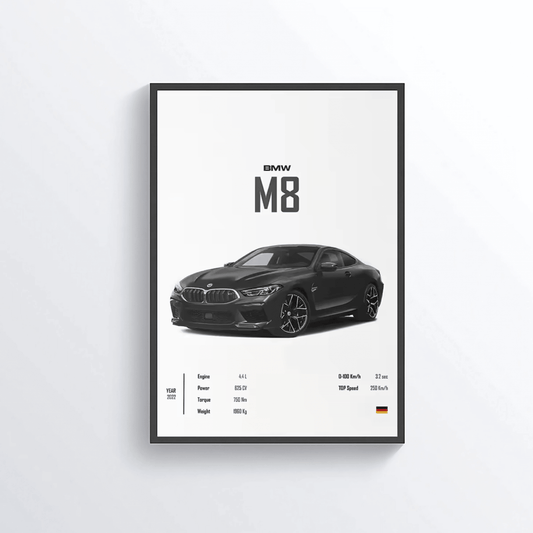 BMW M8 2022 colored