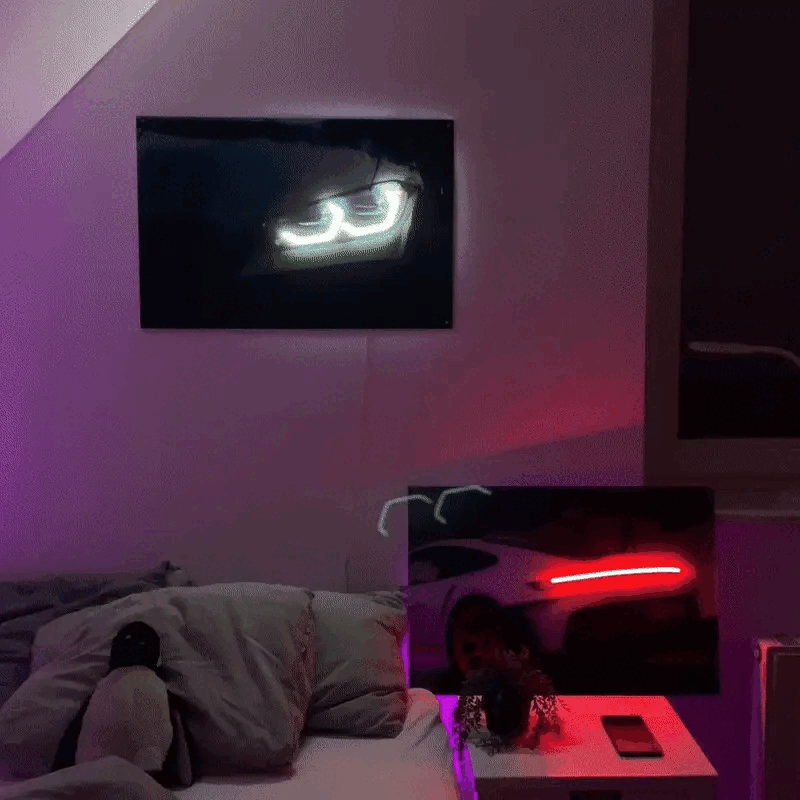 Neon Nissan GTR R35 Nismo